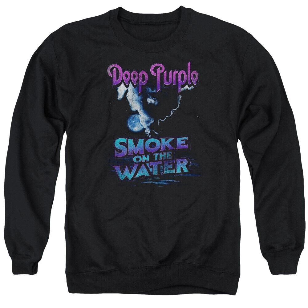 Deep Purple Smokey Water Crewneck Sweatshirt Rock Music Band